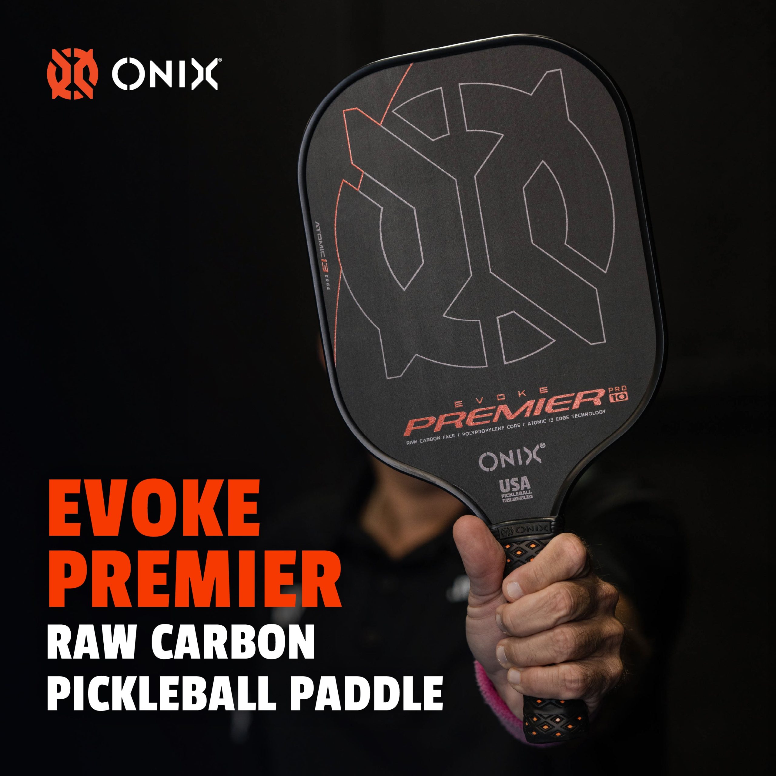 Evoke Premier Raw Carbon Pickleball Paddle - Image 30