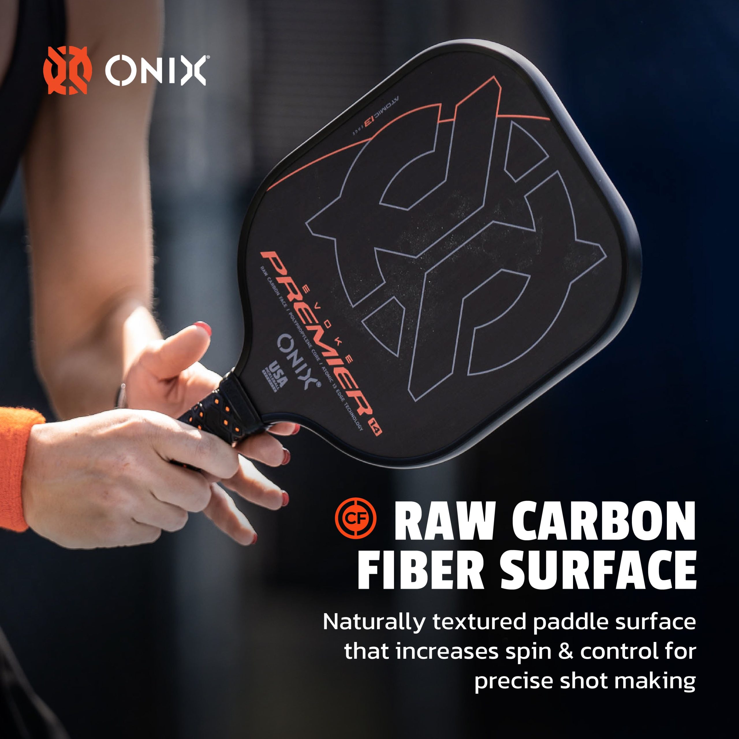 Evoke Premier Raw Carbon Pickleball Paddle - Image 12