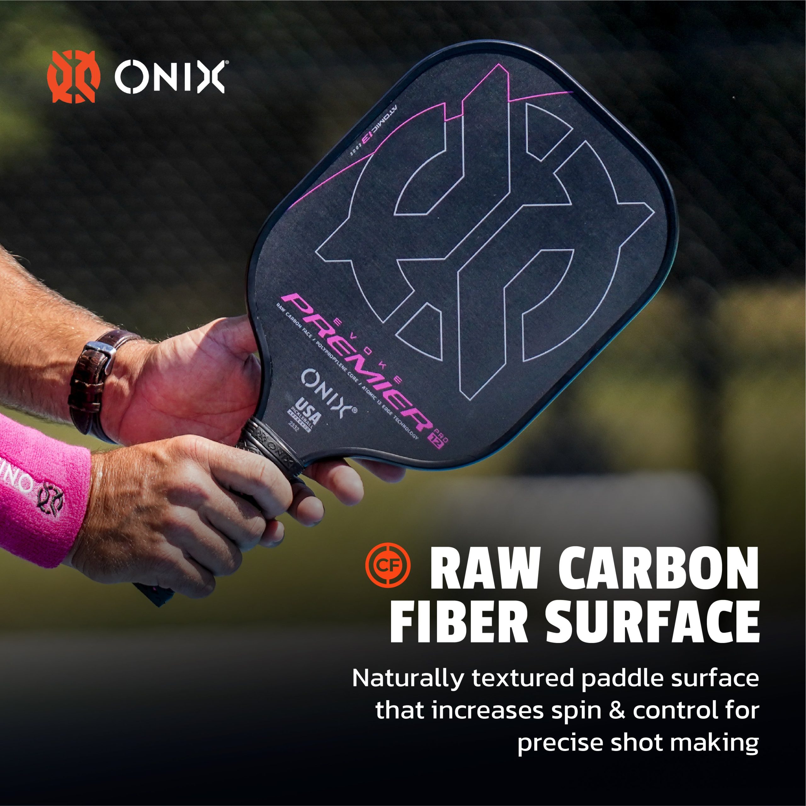 Evoke Premier Raw Carbon Pickleball Paddle - Image 5